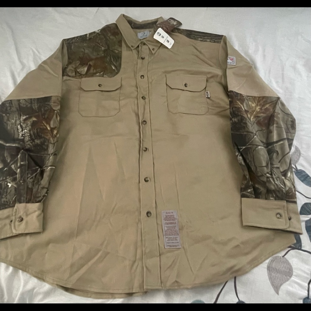 Tyndale 3X Flame Resistant Men’s Shirt Camo Long Sleeves ARC 9.5